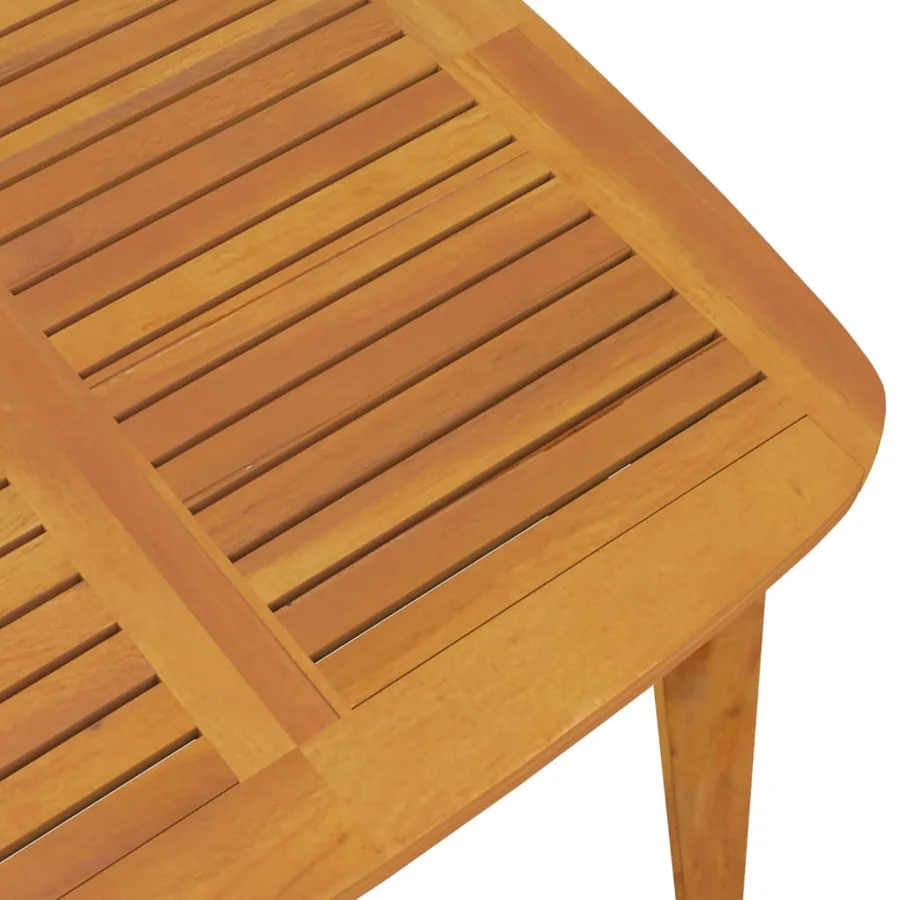 Table de jardin 85x85x75 cm Bois d'acacia solide - 6