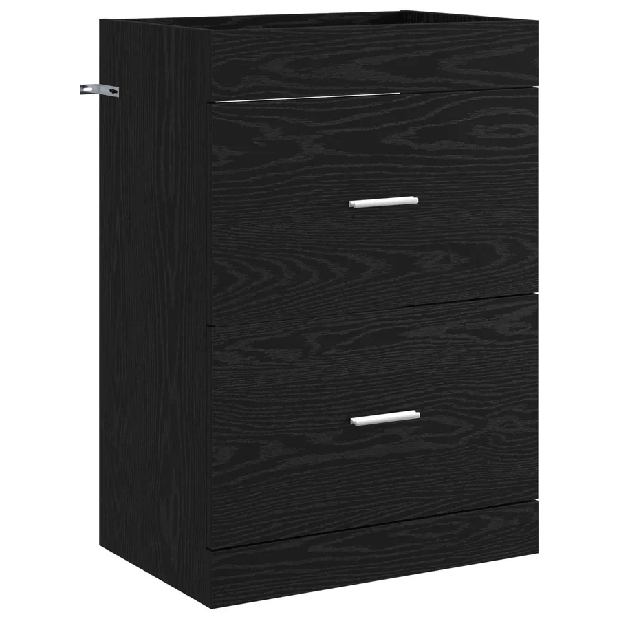 Ensemble de mobilier de salle de bain Chêne noir - 4