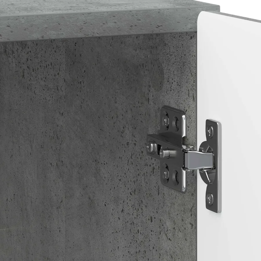 Cabinet de chevet 2 pcs Gris béton 43 x 34,5 x 50 cm - 11