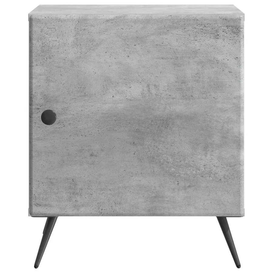 Cabinet de chevet 2 pcs Gris béton 43 x 34,5 x 50 cm - 7