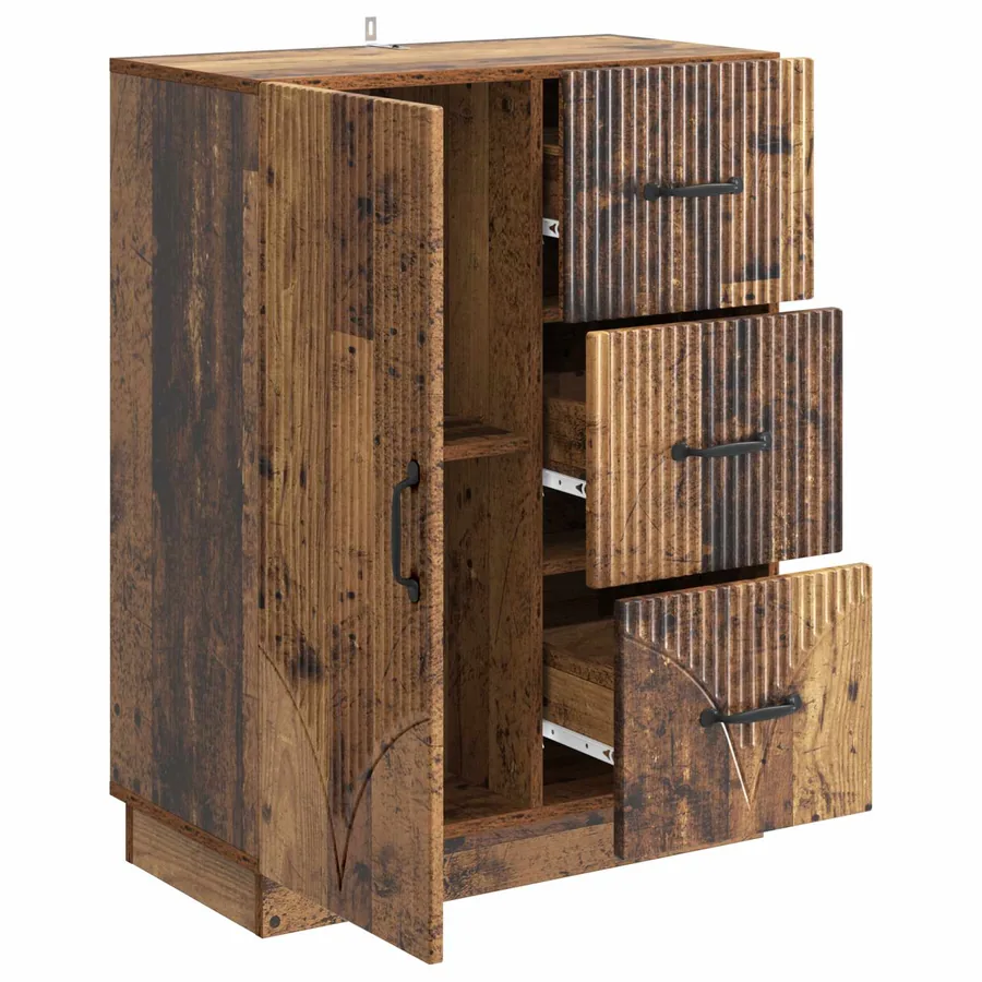 Buffet Bois ancien 66 x 34,5 x 87 cm Bois d'ingénierie - 5
