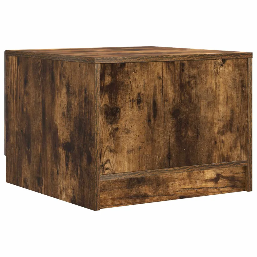 Table basse Chêne fumé 49 x 50 x 37 cm Bois d'ingénierie - 7