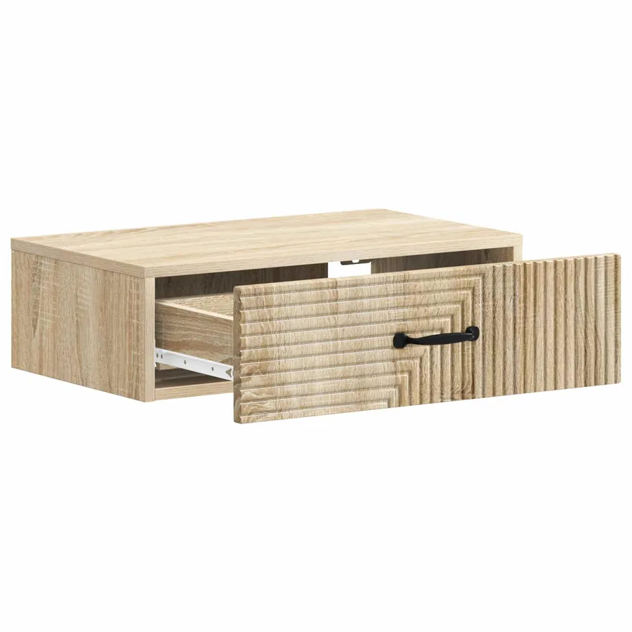Table d'appoint murale Chêne Sonoma 59 x 34,5 x 17 cm - 4