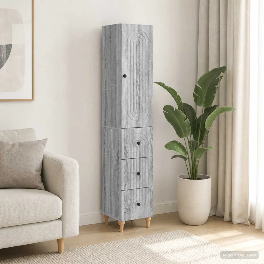 Ensemble de Meubles 2 pcs 33 x 34,5 x 90 cm Bois d'ingénierie