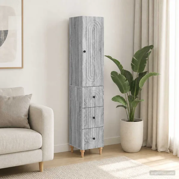 Ensemble de Meubles 2 pcs 33 x 34,5 x 90 cm Bois d'ingénierie