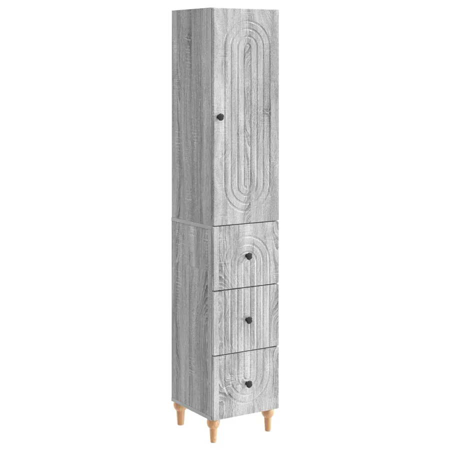 Ensemble de Meubles 2 pcs 33 x 34,5 x 90 cm Bois d'ingénierie - 2