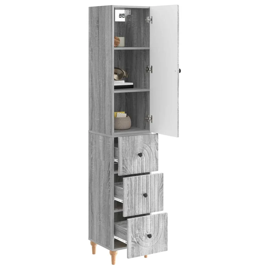 Ensemble de Meubles 2 pcs 33 x 34,5 x 90 cm Bois d'ingénierie - 3
