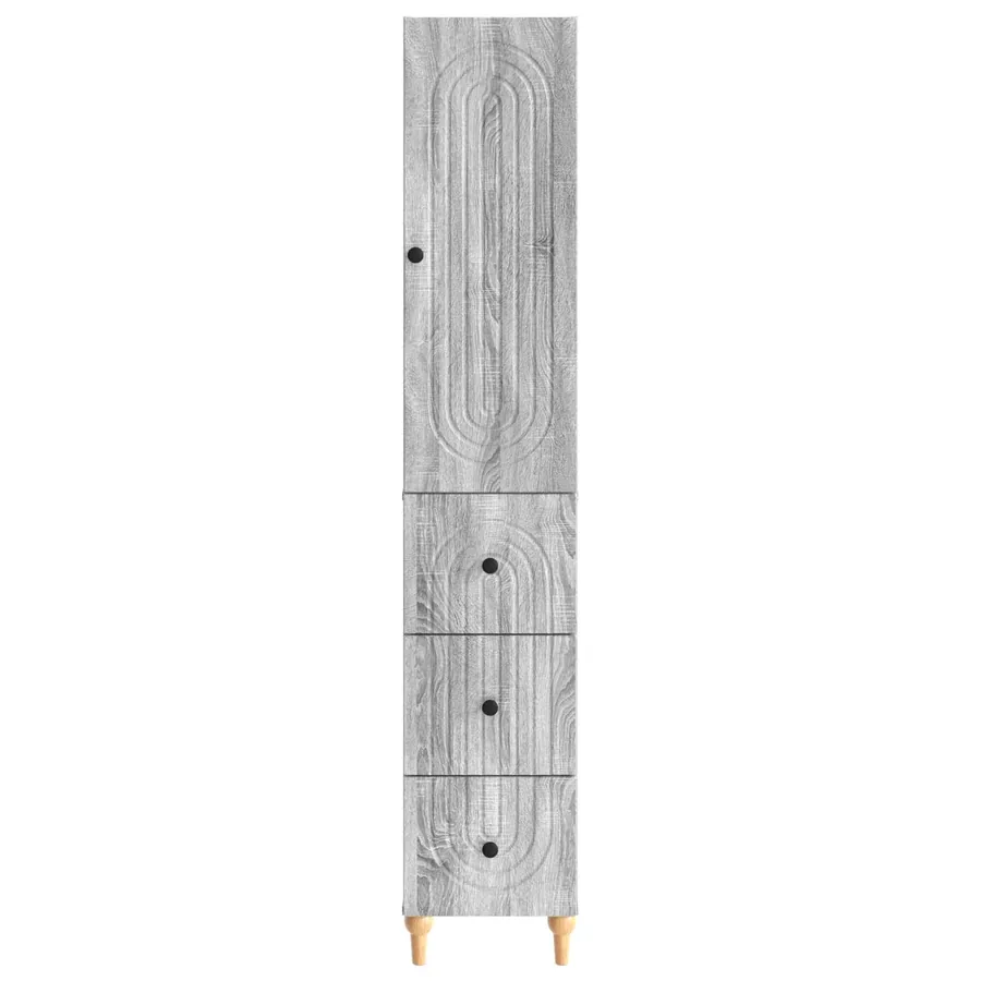 Ensemble de Meubles 2 pcs 33 x 34,5 x 90 cm Bois d'ingénierie - 5