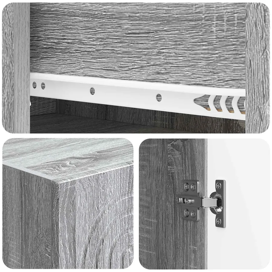 Ensemble de Meubles 2 pcs 33 x 34,5 x 90 cm Bois d'ingénierie - 8