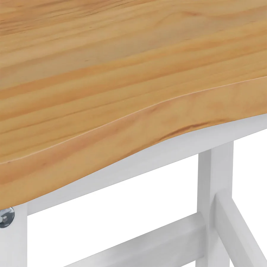 Tabouret de bar haut EKAI 2 pcs Blanc 40 x 29 x 63 cm - 8