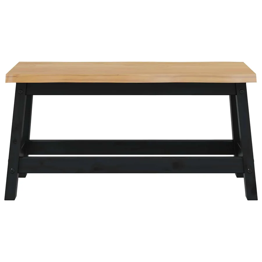 Banc de salle à manger EKAI Noir 91,5 x 29 x 45,5 cm - 3