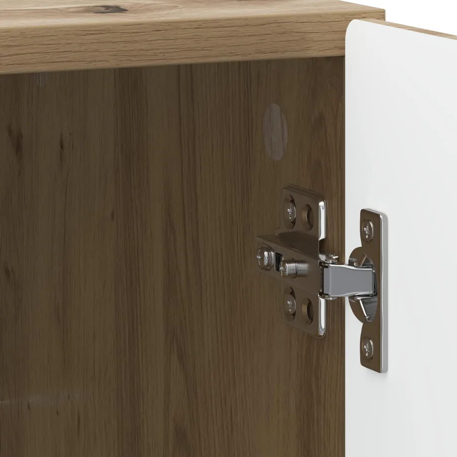 Cabinet de chevet Chêne artisanal 43 x 34,5 x 50 cm - 9