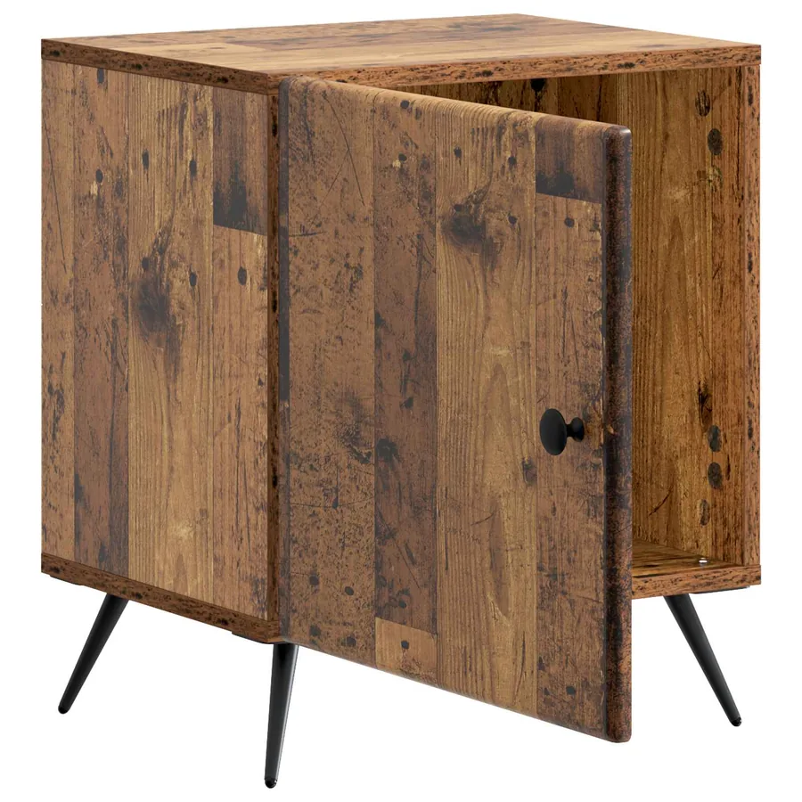 Cabinet de chevet Bois ancien 43 x 34,5 x 50 cm - 4