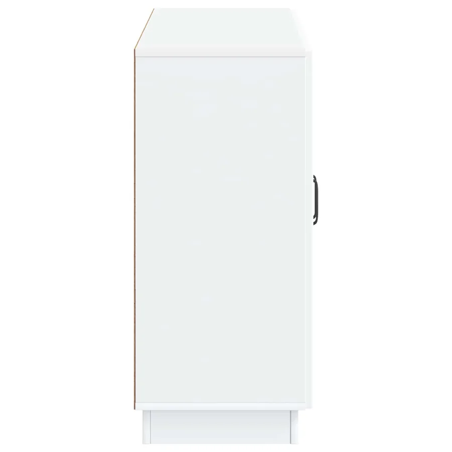 Buffet Blanc 89 x 34,5 x 77 cm Bois d'ingénierie - 7