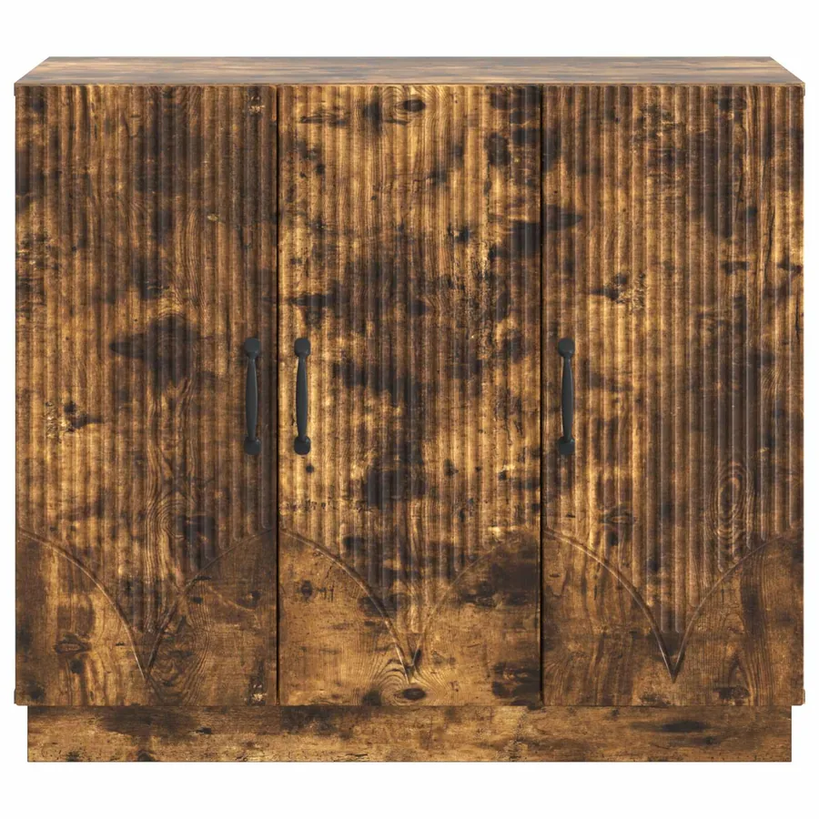 Buffet Chêne fumé 89 x 34,5 x 77 cm Bois d'ingénierie - 6