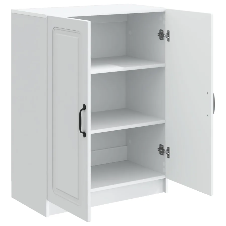 Buffet Blanc 66 x 34,5 x 87 cm Bois d'ingénierie - 5
