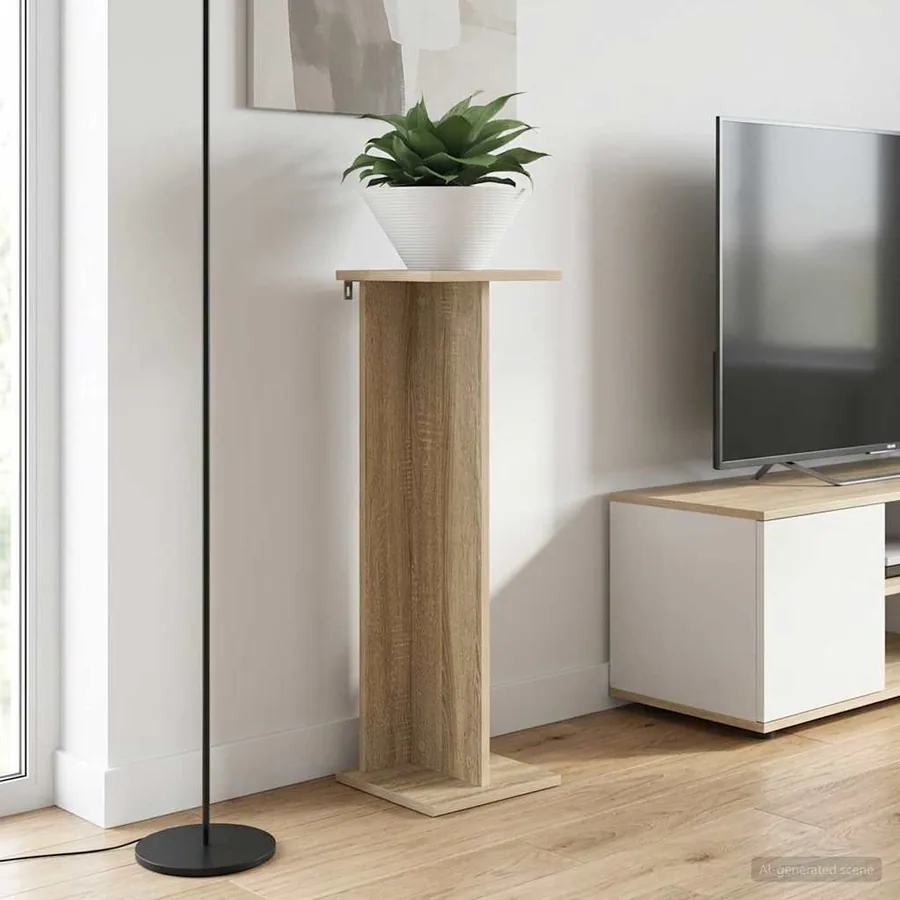 Support de Plante 2 pc Chêne Sonoma 25 x 25,5 x 80,5 cm