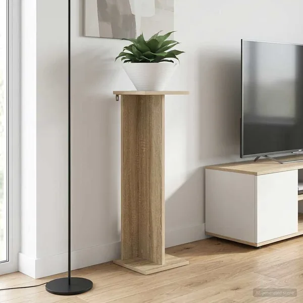 Support de Plante 2 pc Chêne Sonoma 25 x 25,5 x 80,5 cm