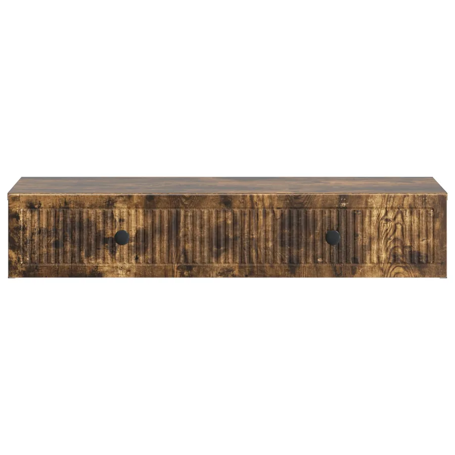 Table d'appoint murale Chêne fumé 87,5 x 34,5 x 17 cm - 5