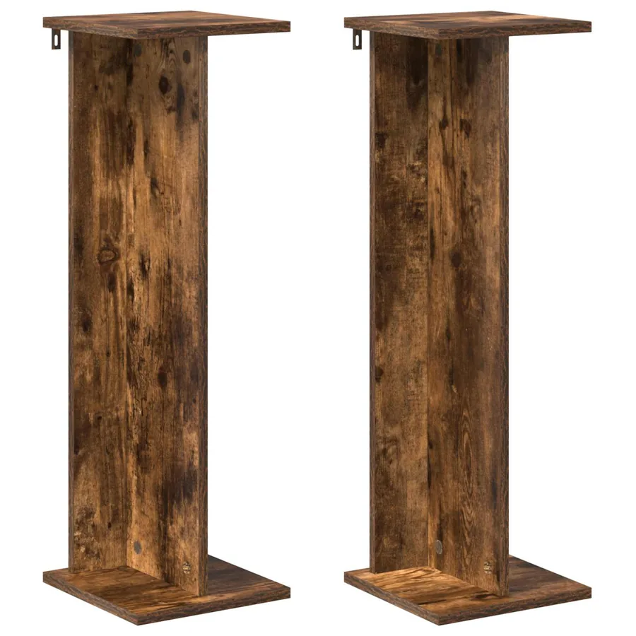 Support de Plante 2 pc Chêne Fumé 25 x 25,5 x 80,5 cm - 2