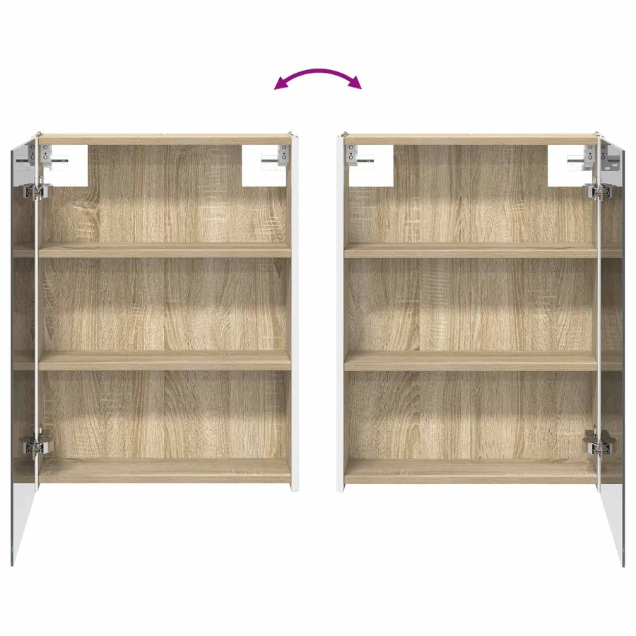 Ensemble d'armoire de salle de bain 5 pcs Chêne Sonoma - 12