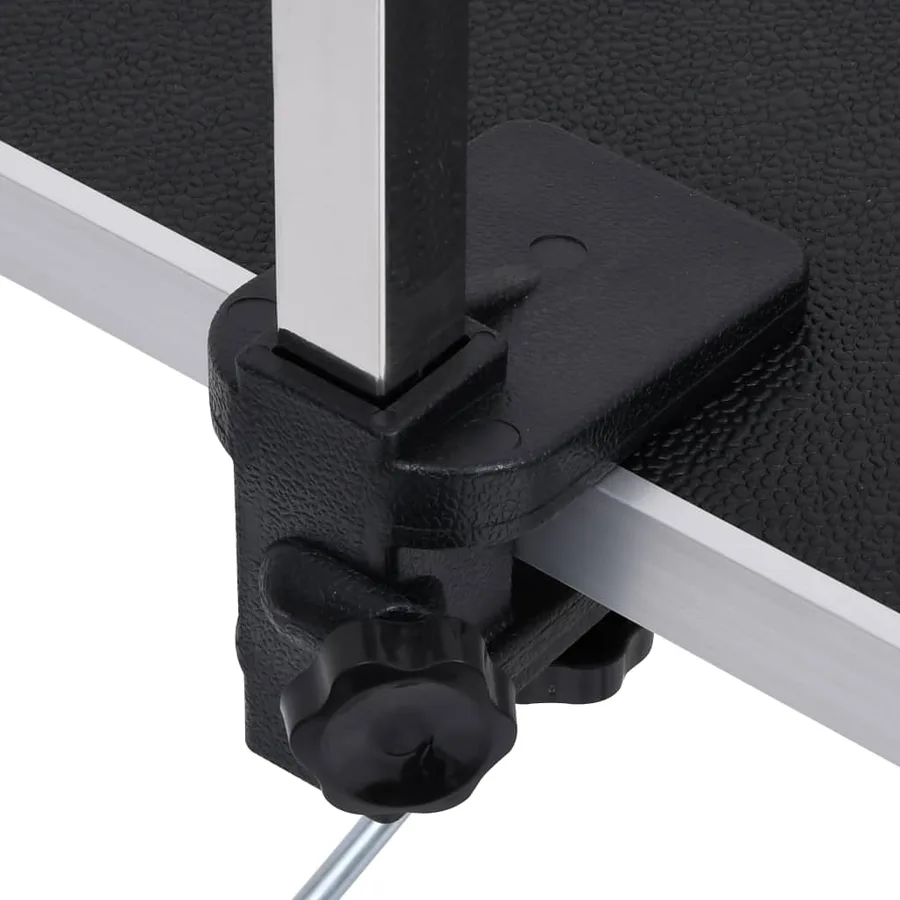 Table de toilettage réglable de chiens avec 2 boucles et panier - 9