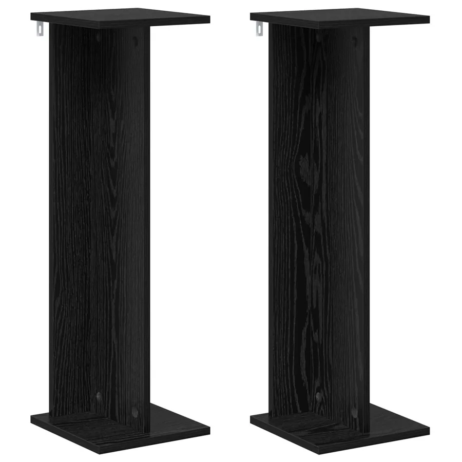Support de Plante 2 pc Chêne Noir 25 x 25,5 x 80,5 cm - 2