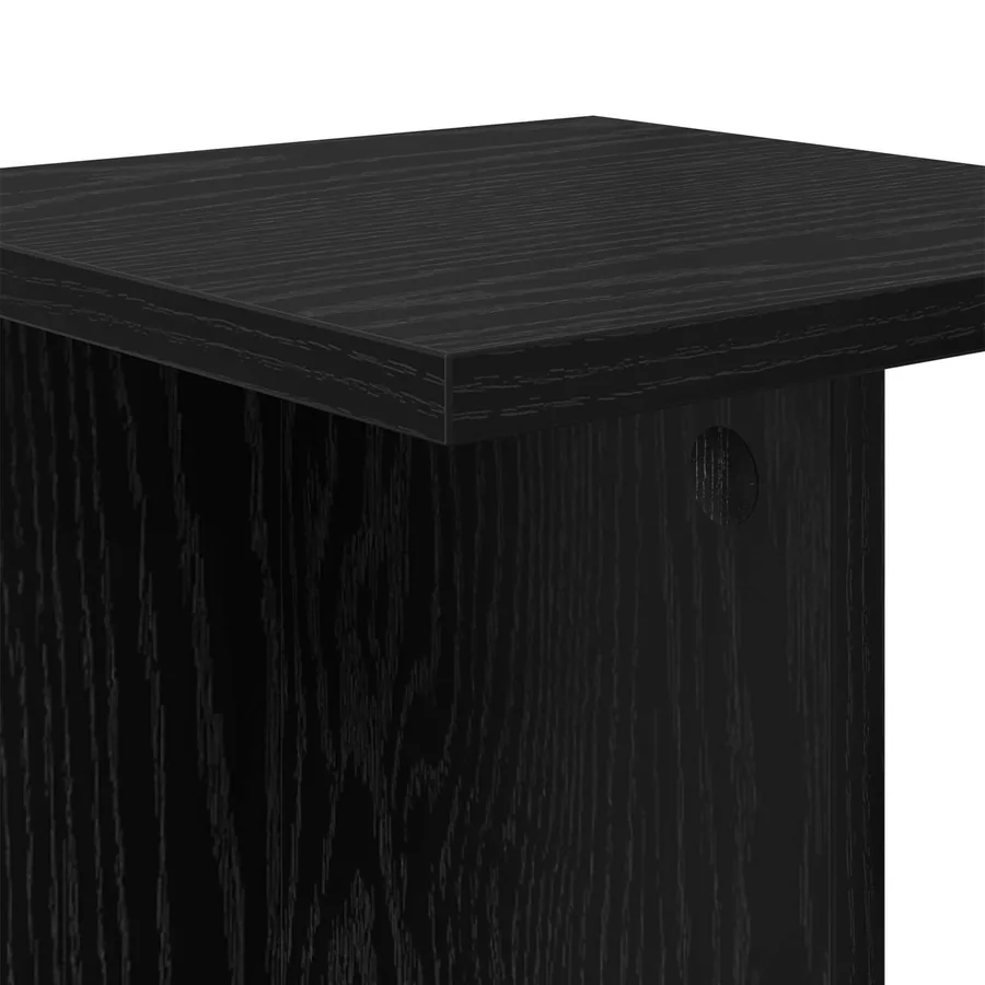 Support de Plante 2 pc Chêne Noir 25 x 25,5 x 80,5 cm - 9