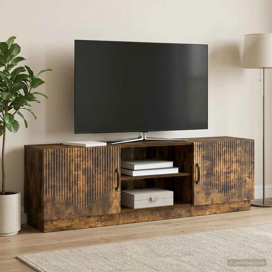 Meuble TV Chêne fumé 150 x 31 x 47 cm Bois d'ingénierie