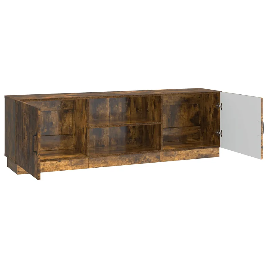 Meuble TV Chêne fumé 150 x 31 x 47 cm Bois d'ingénierie - 5