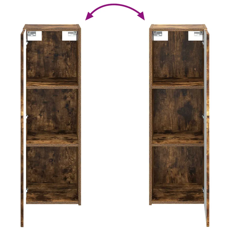Ensemble d'armoire de salle de bain 4 pcs Chêne fumé - 10