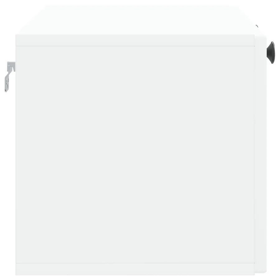 Meuble TV mural Blanc 78,5 x 31 x 30 cm Bois d'ingénierie - 7