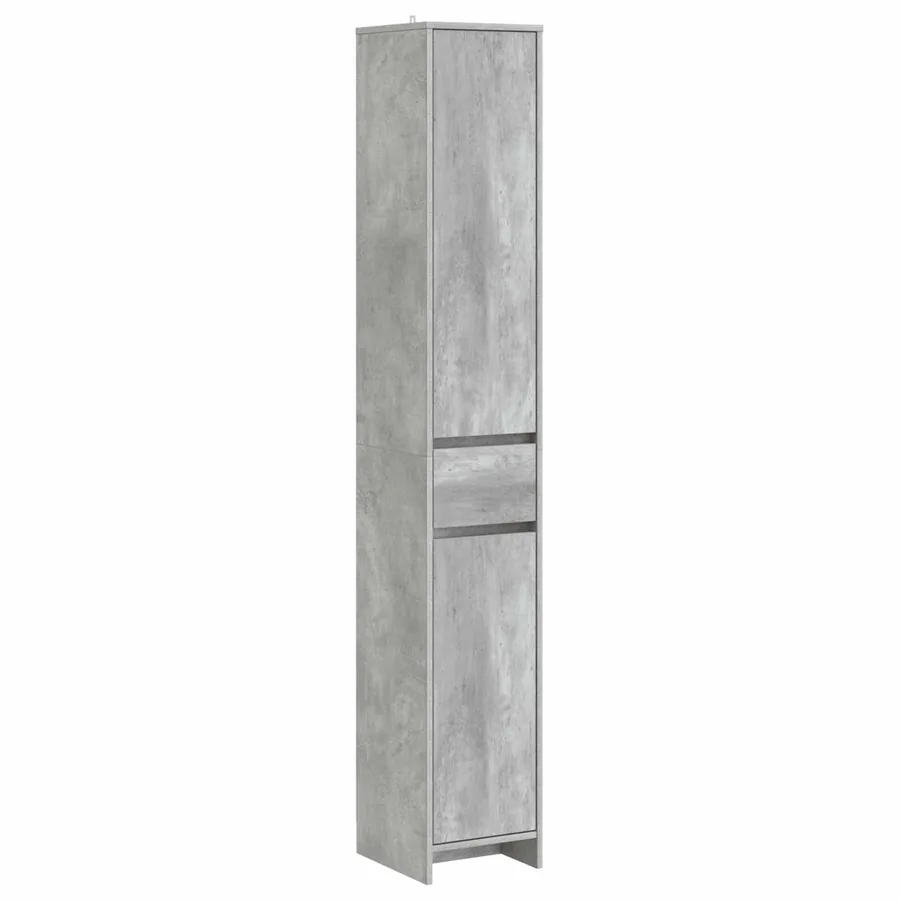 Armoire de salle de bain Gris béton 30 x 33 x 190 cm - 2