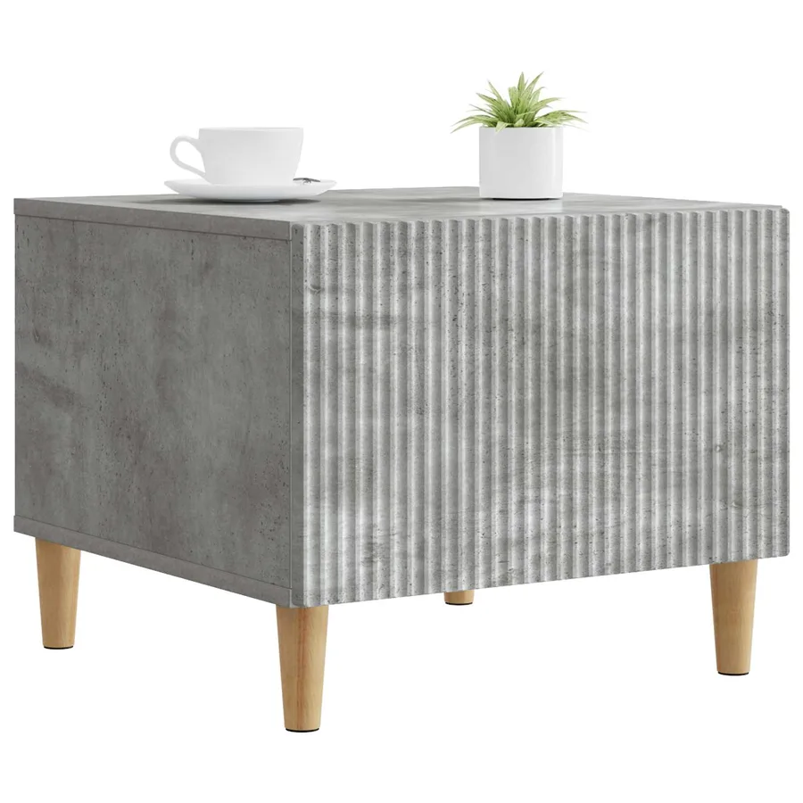 Table basse Gris béton 49 x 50 x 40 cm Bois d'ingénierie - 3