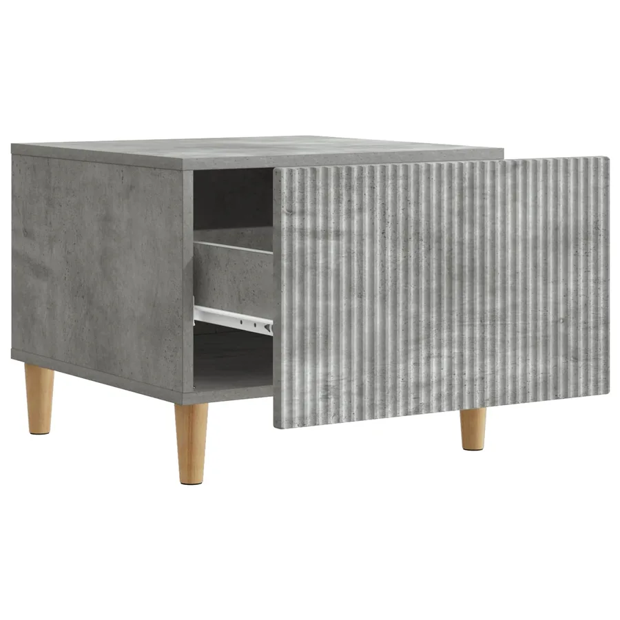 Table basse Gris béton 49 x 50 x 40 cm Bois d'ingénierie - 4