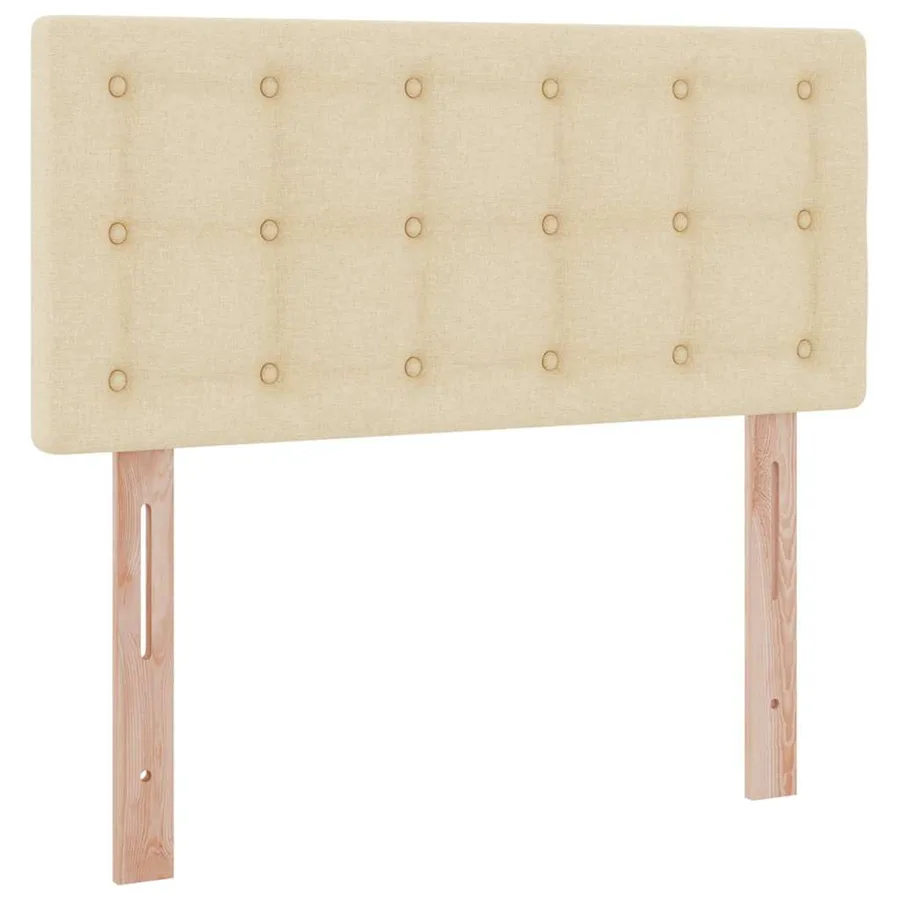 Lit avec rangement et matelas avec matelas Crème 90 x 200 cm - 9