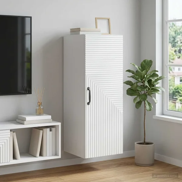 Armoire Murale Blanc 33 x 34,5 x 90 cm Bois d'ingénierie