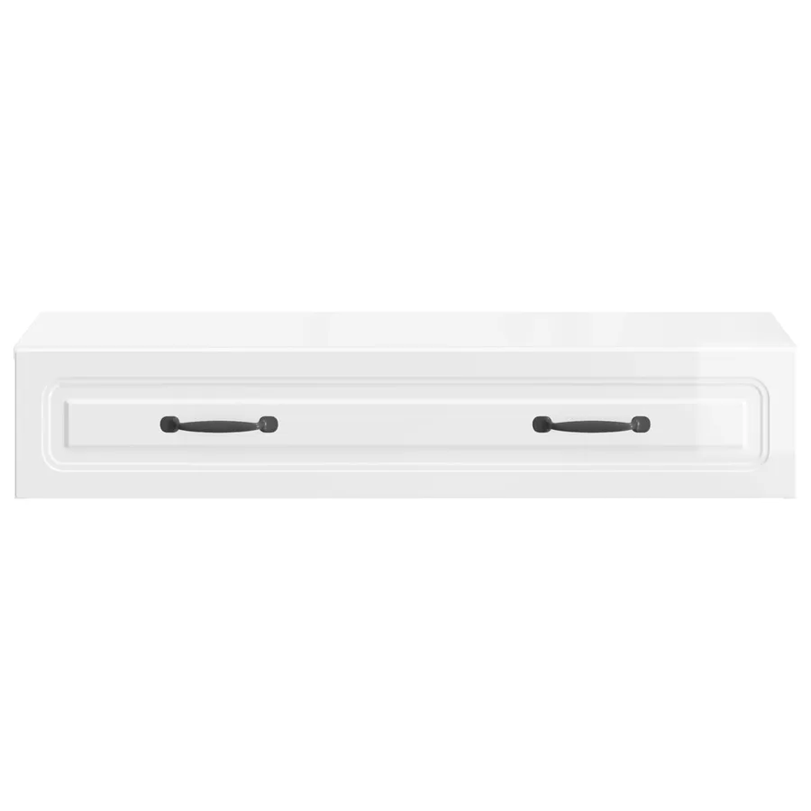 Table d'appoint murale Blanc brillant 87,5 x 34,5 x 17 cm - 5