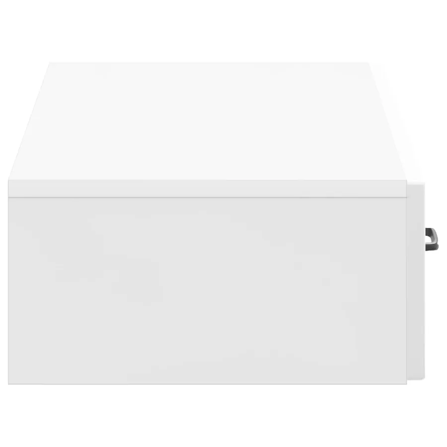 Table d'appoint murale Blanc brillant 87,5 x 34,5 x 17 cm - 6