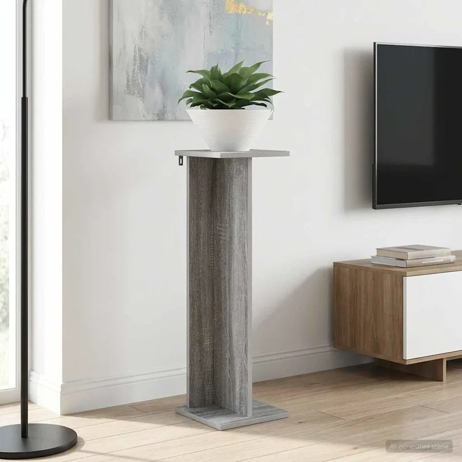 Support de Plante 2 pc Gris Sonoma 25 x 25,5 x 80,5 cm