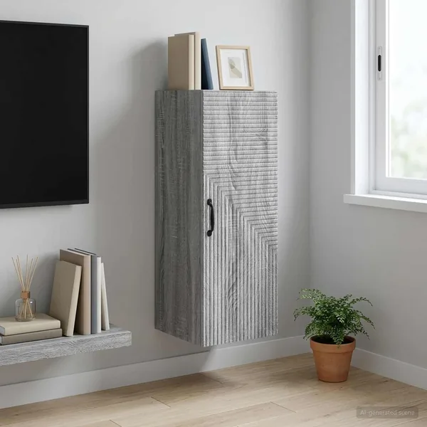 Armoire Murale Sonoma gris 33 x 34,5 x 90 cm Bois d'ingénierie