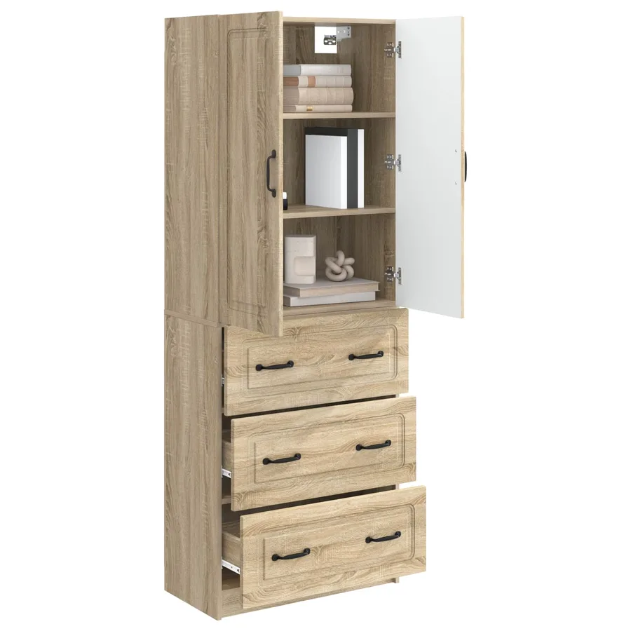 Ensemble de Meubles 2 pcs Chêne Sonoma 66 x 34,5 x 87 cm - 3