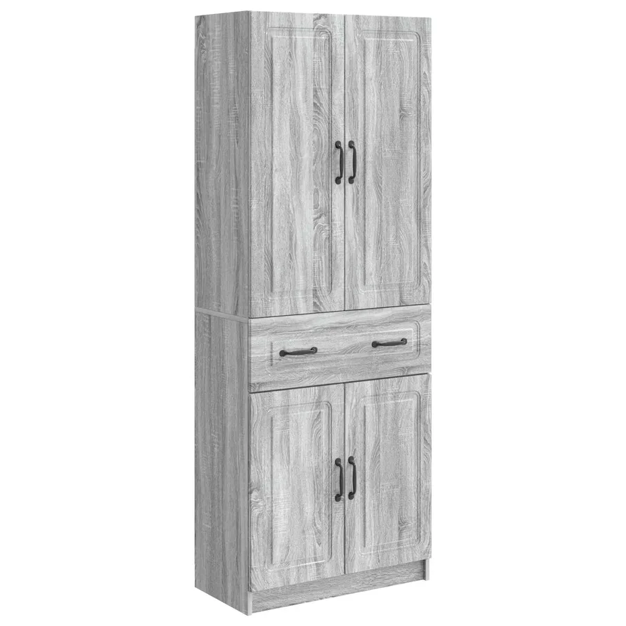 Ensemble de Meubles 2 pcs Sonoma gris Bois d'ingénierie - 2