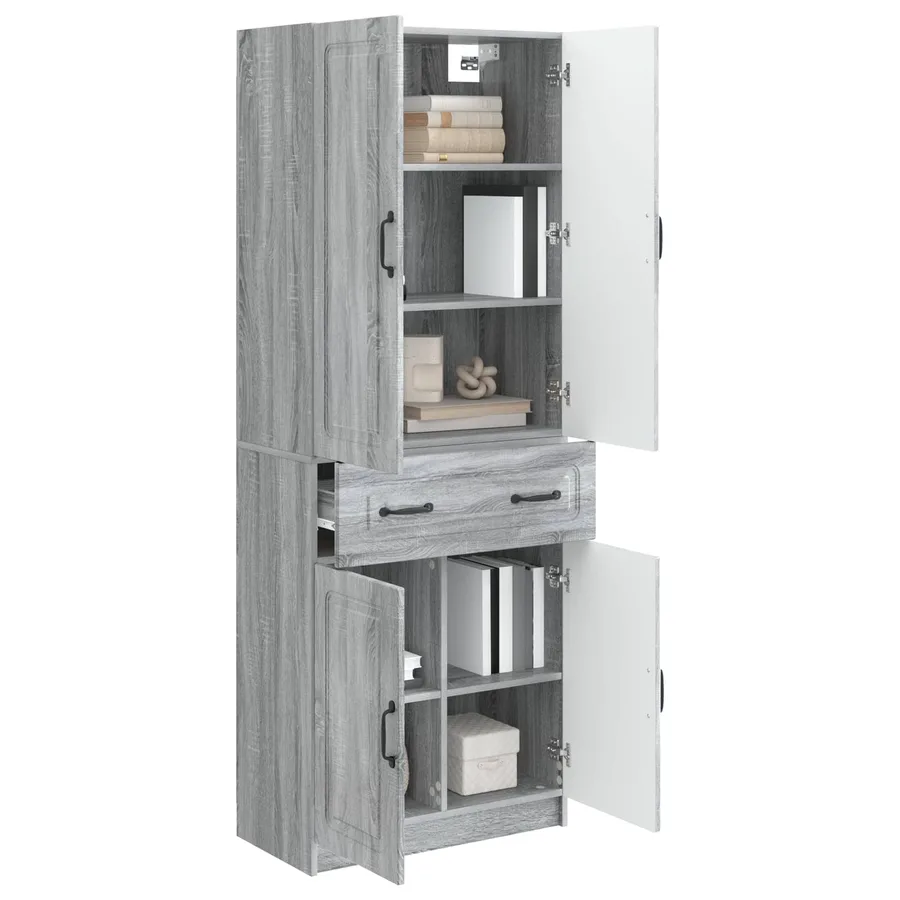 Ensemble de Meubles 2 pcs Sonoma gris Bois d'ingénierie - 3