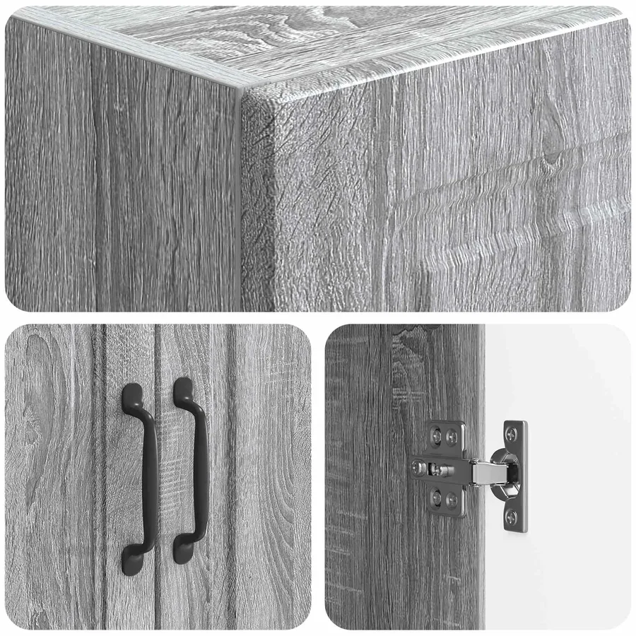 Ensemble de Meubles 2 pcs Bois d'ingénierie - 8