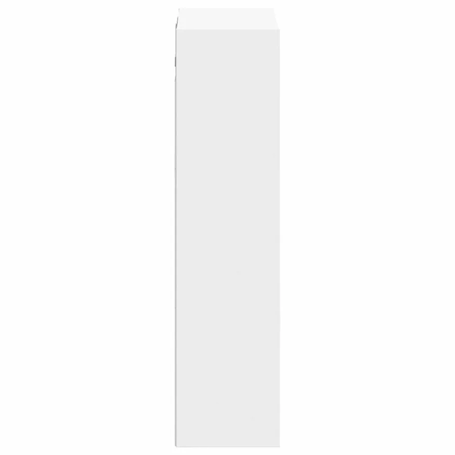 Meuble de lavabo mural Blanc 35 x 20 x 81 cm Bois d'ingénierie - 4