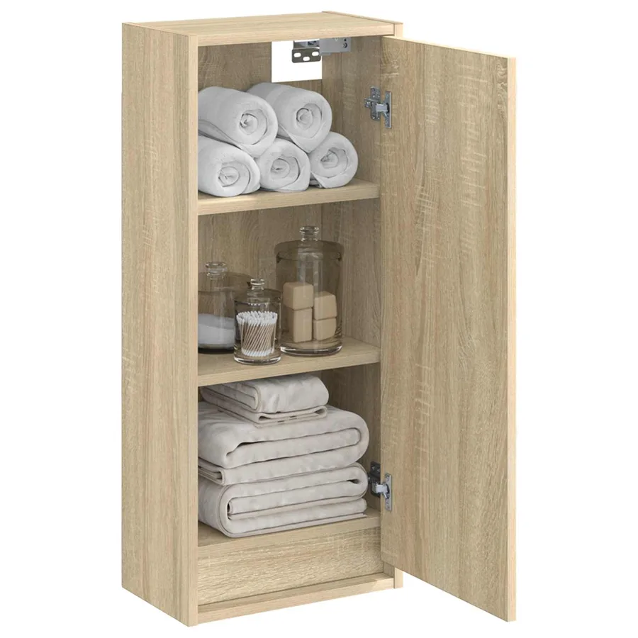 Meuble de lavabo mural Chêne Sonoma 35 x 20 x 81 cm - 3