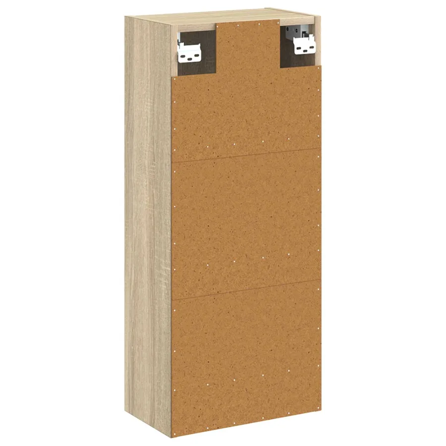 Meuble de lavabo mural Chêne Sonoma 35 x 20 x 81 cm - 5