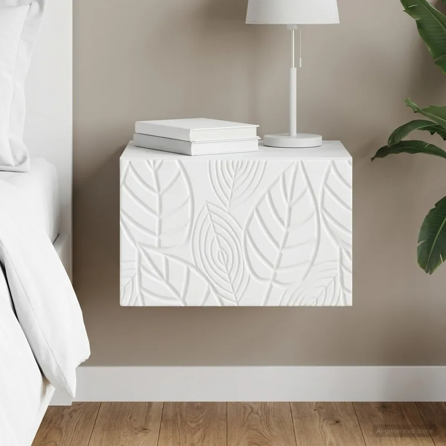 Table d'appoint murale Blanc 34,5 x 33 x 20 cm