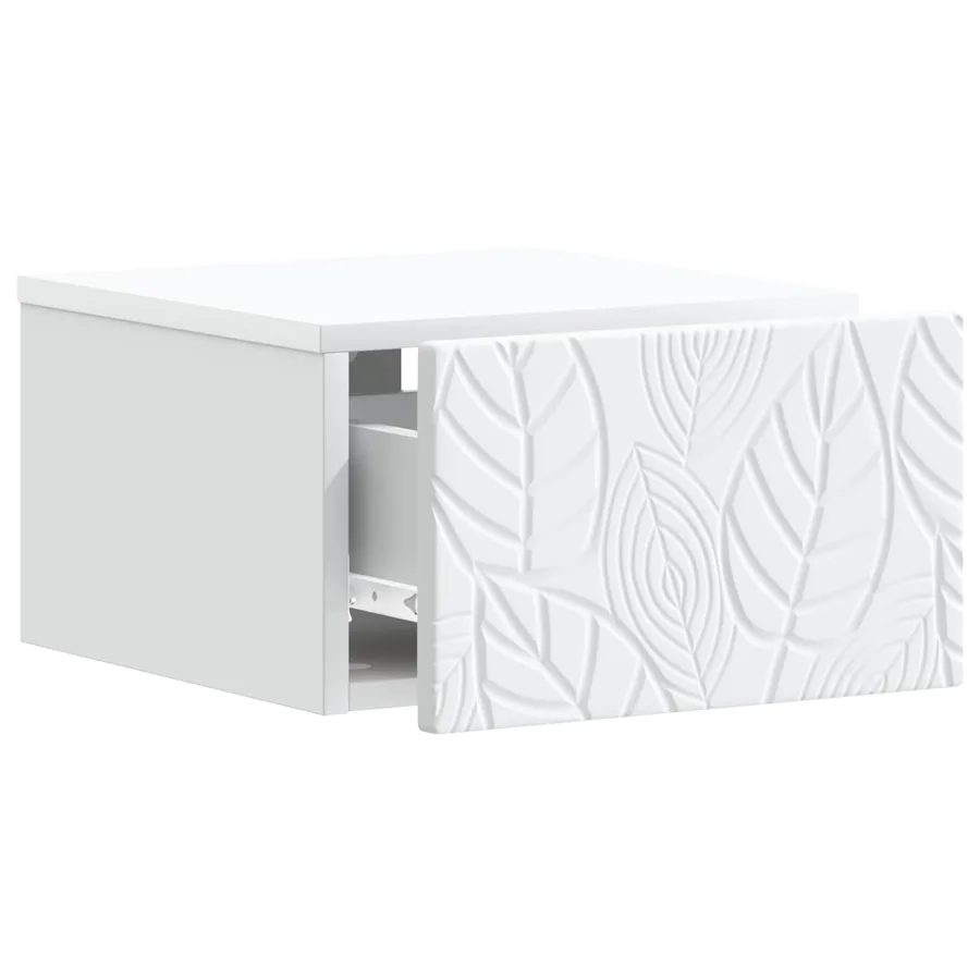 Table d'appoint murale Blanc 34,5 x 33 x 20 cm - 3